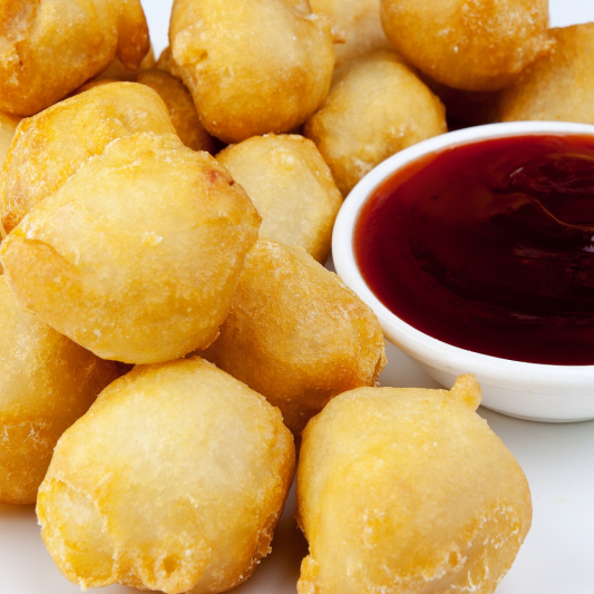 84. Chicken Balls with Sweet and Sour Sauce